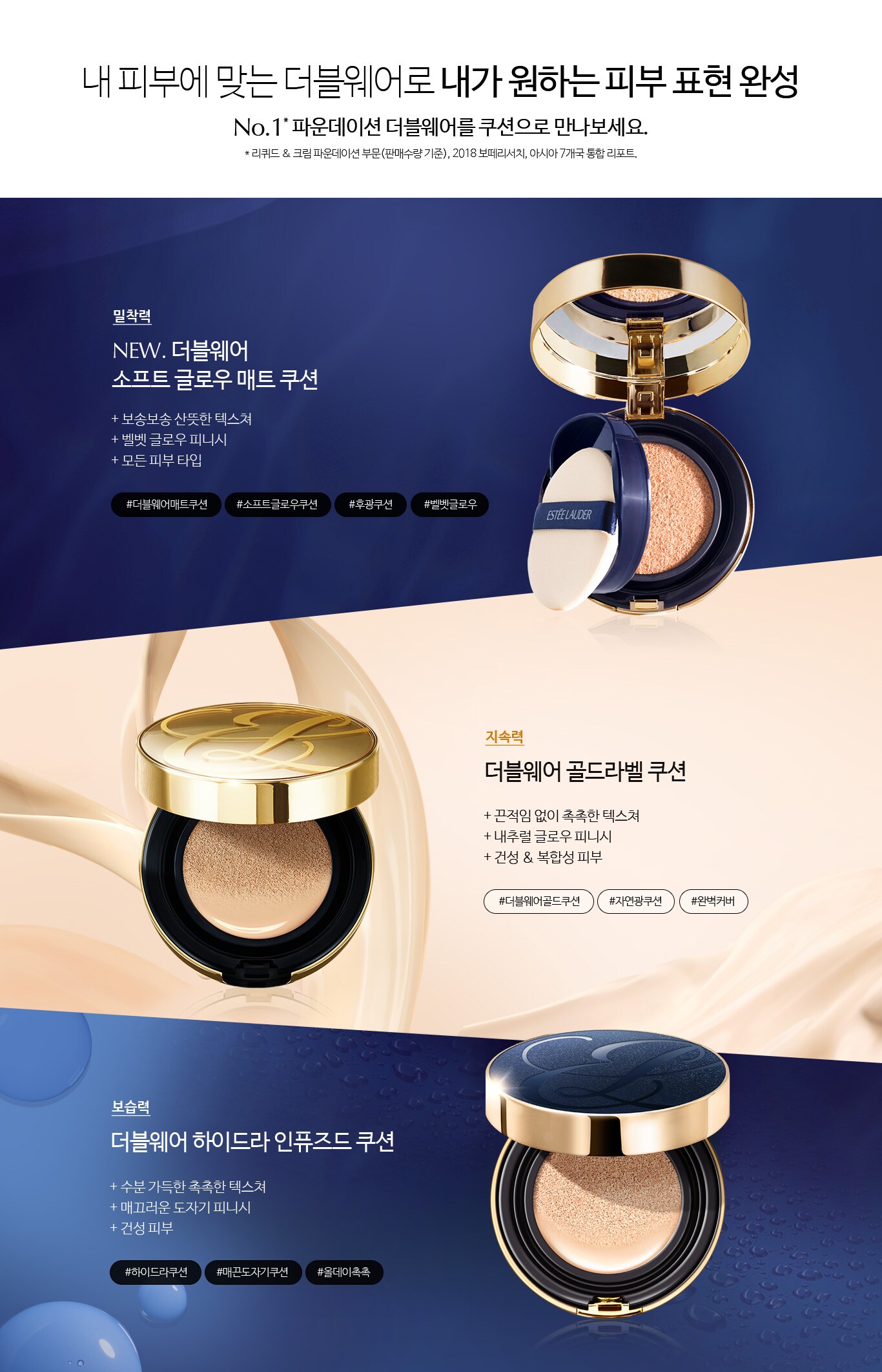 내 피부에 맞는 더블웨어로 내가 원하는 피부 표현 완성
